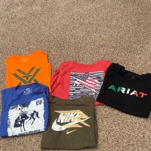 Ariat Kids' Black Tee with Colorful Logo